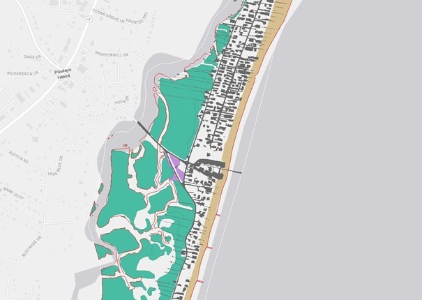 High-resolution land cover data in Pawleys Island, South Carolina.